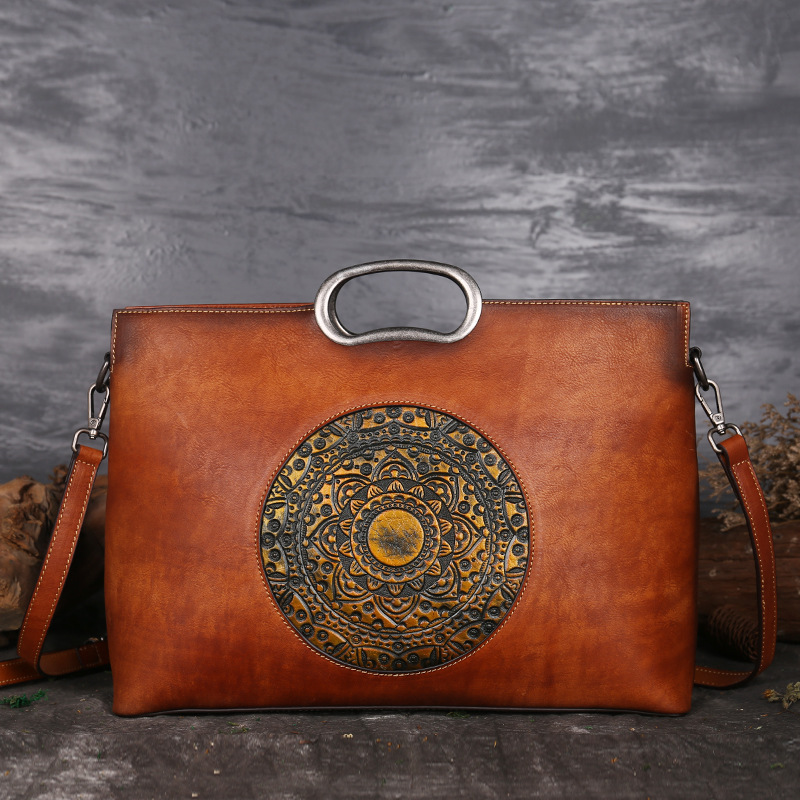 Women Briefcase Genuine Leather Ladies Handbag Luxury Embossed Female Large Tote Bag Women Handbag Shoulder Bags 