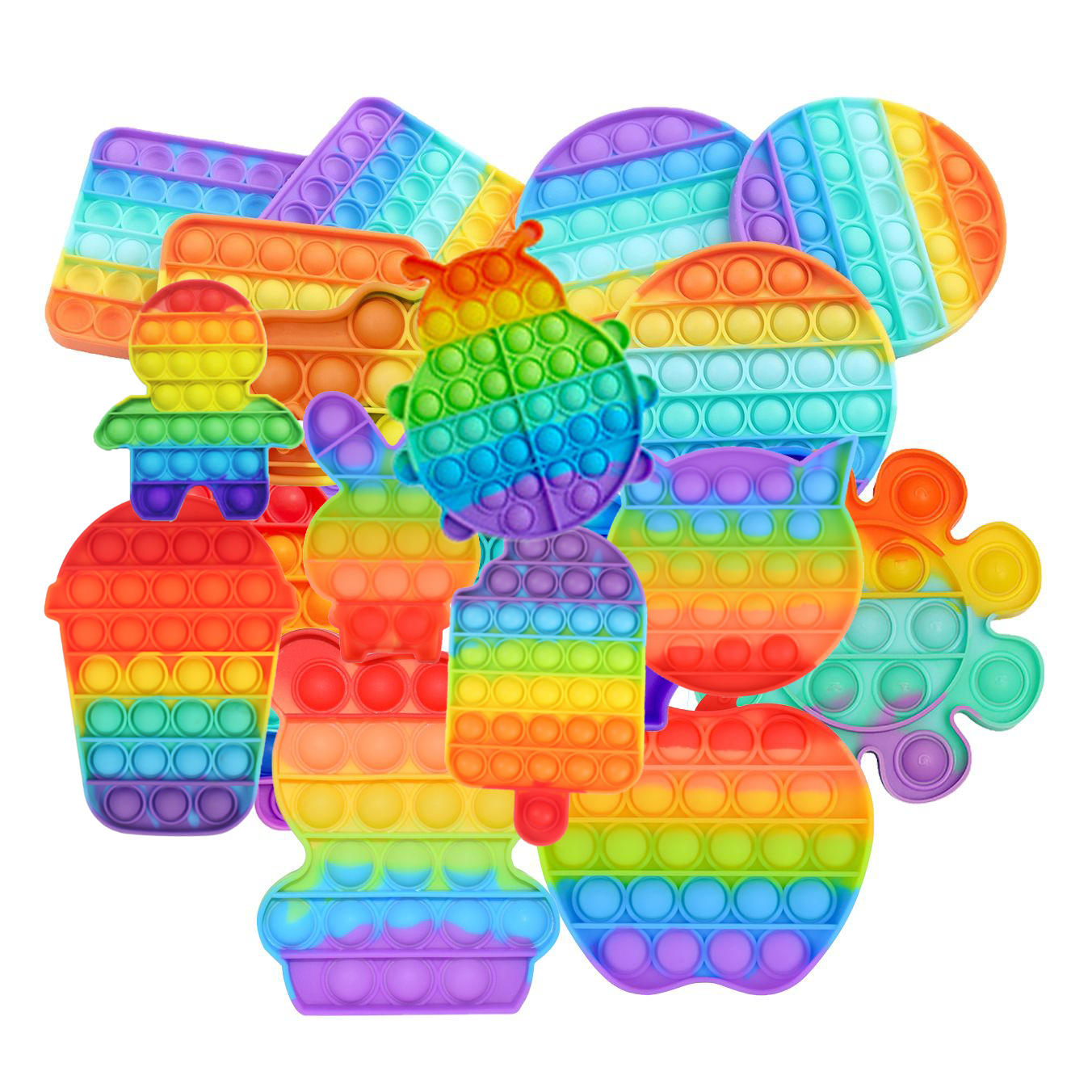 Push Pop Bubble Sensory Fidget Toy,Among Us Autism Special Needs Stress Reliever Silicone Stress Reliever Pop Toy 