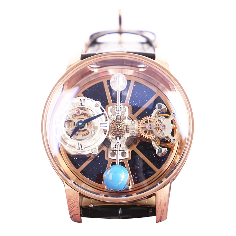 2022 Fashion Luxury Retro Rotating Watch Double Sided Skeleton Men's Business Watch For Men 