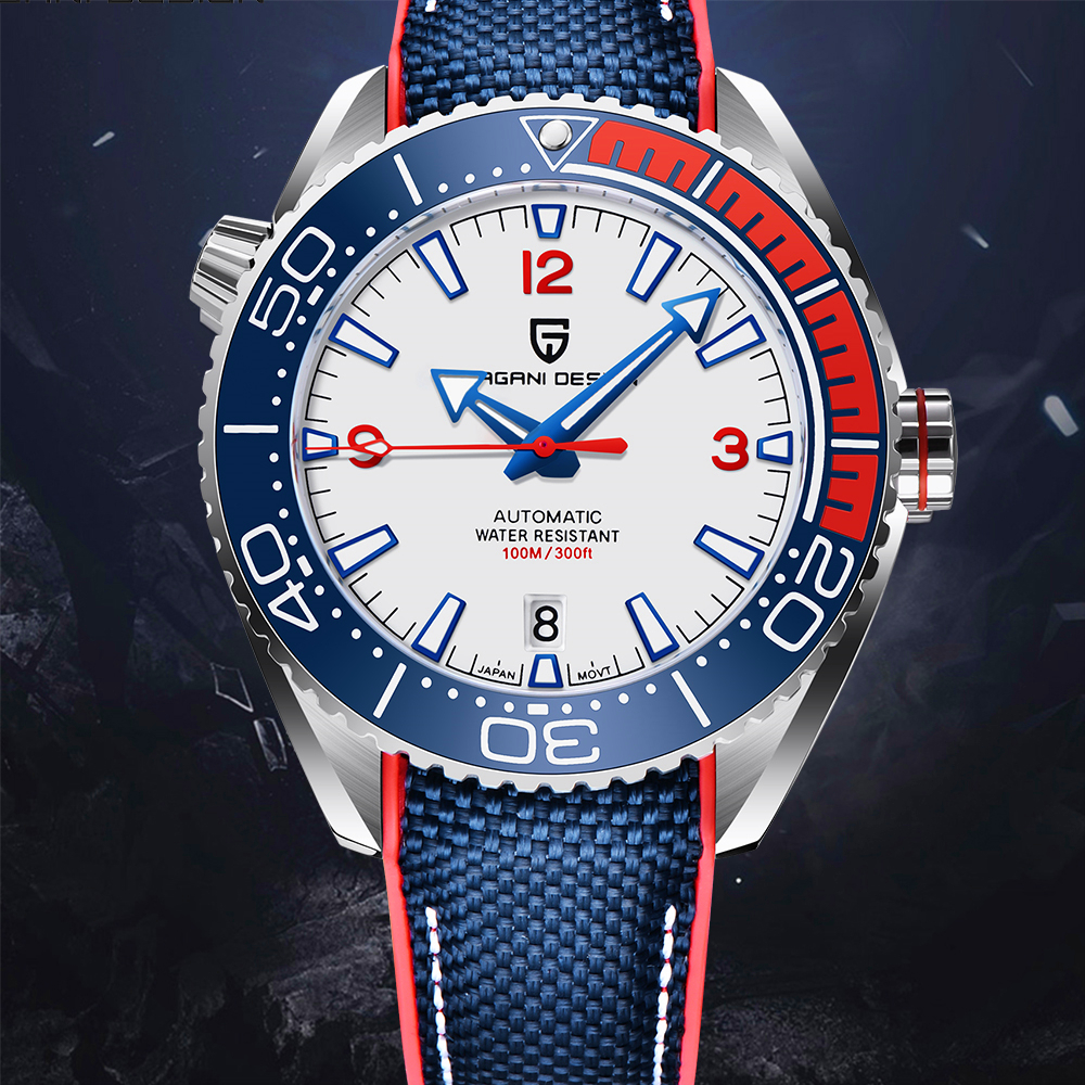 Pagani Design Top Brand Sports Men Mechanical Wristwatch Ceramic Bezel Waterproof Automatic Watch New Sapphire Glass Watches Men 