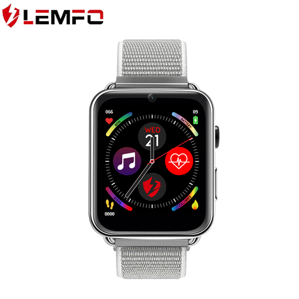 Lemfo Lem10 3g+32g Custom Nylon Leather Strap Wrist 4g Android 7.1 Smart Watch For Women 