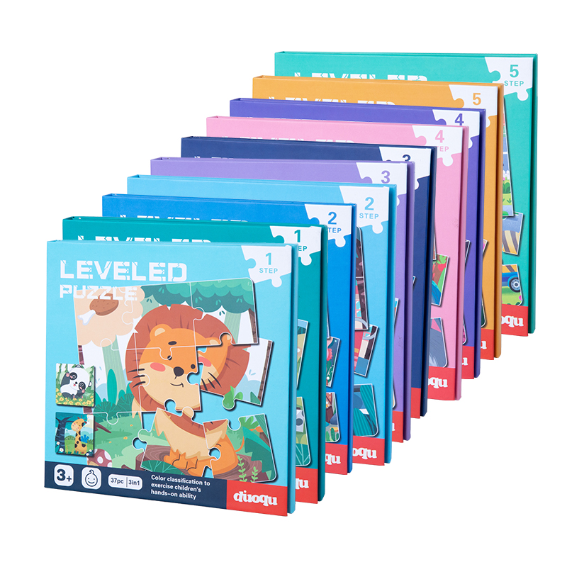 Customized 3 In 1 Magnetic Puzzles Book Wooden Kids Toys Montessori Educational Challenge Patterns Learning Toy For Children Ce 