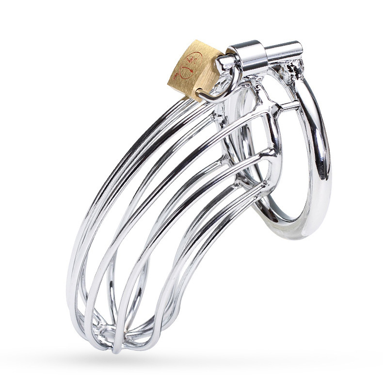 Ring Cock Cage Male Chastity Device Locked Cage Sex Toy For Men Key And Lock Bdsm Toy Gear Steel Chastity Cage 