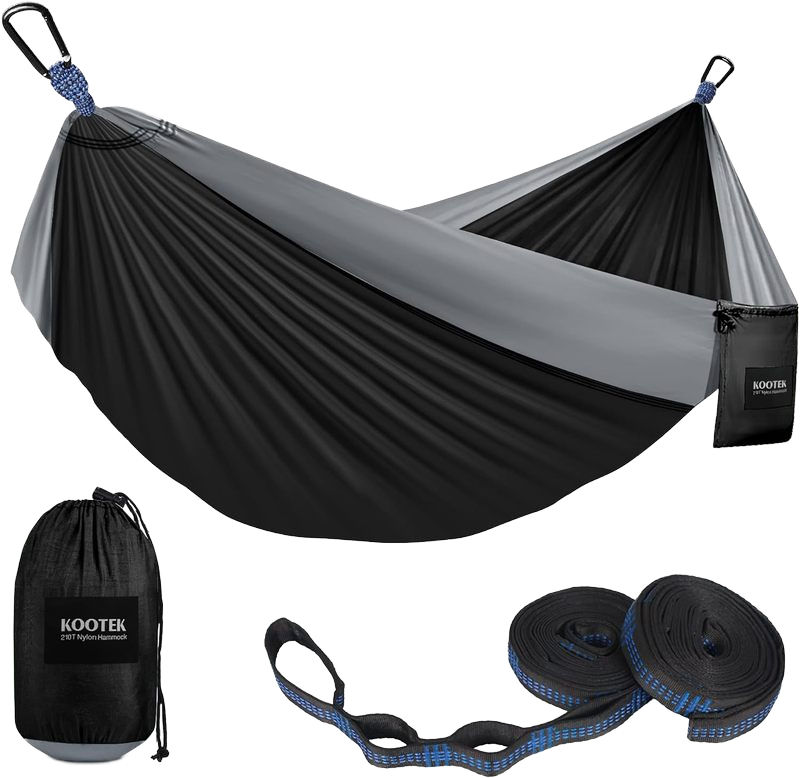 2024 Outdoor Camping Hammocks Portable Nylon Hammock Hanging Hammock with Carry Bag for Outdoor Camping