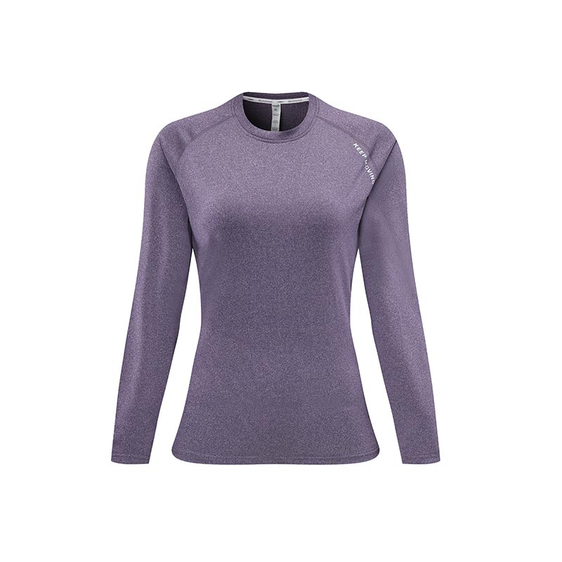 Can Be Customized Leisure Running Fitness 100% Polyester Brazing Long Women's T-shirt 