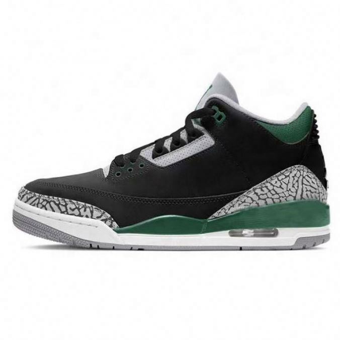 Fashion Casual Sports Shoes Basketball Style Shoes Zapatillas Aire Retro 3 Pine Green Fitness Walking Style Shoes 