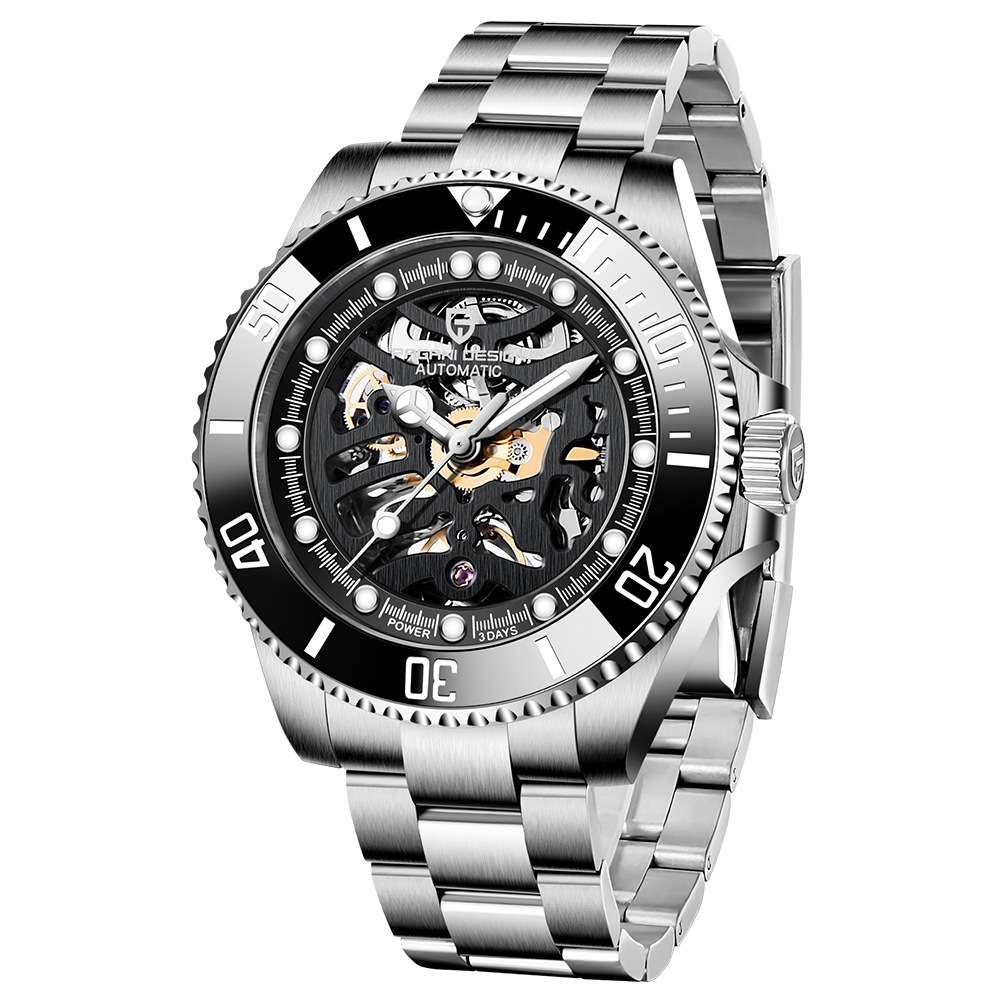 Pagani Design Pd-1659 Stainless Steel Waterproof Mechanical Watch Sapphire Glass Automatic Watch Luxury Business Men Watch 