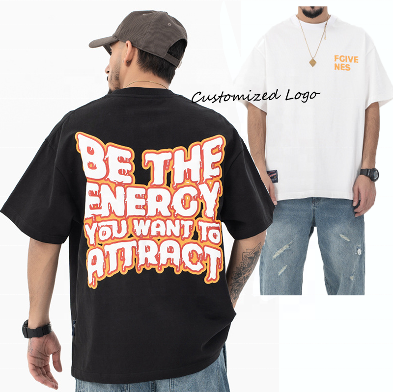 N11 Oem 2023 Summer Wholesale Plus Size Men's T-shirts Blank Oversized Casual Cotton Custom Logo Puff Print T Shirt For Men 