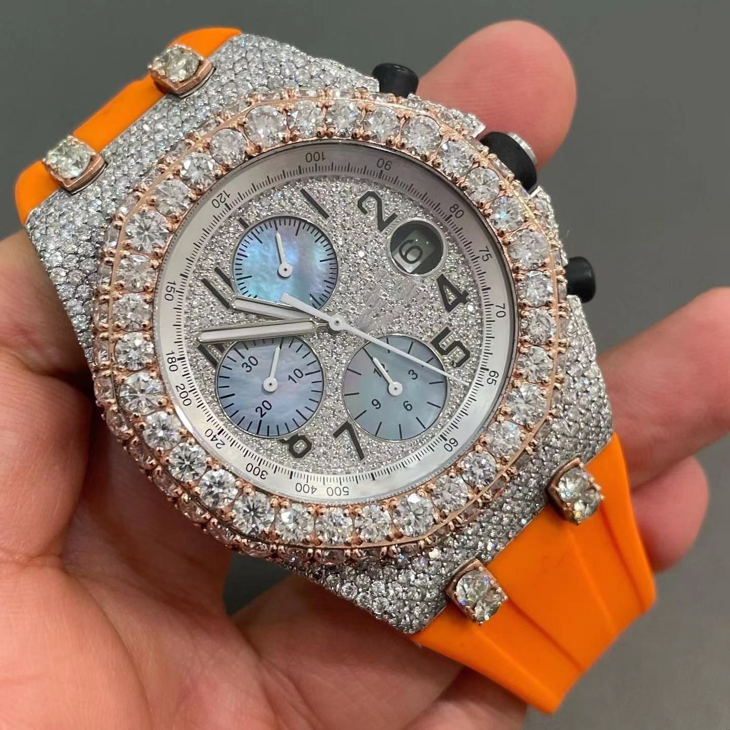 Medboo Wrist Odm Precise Oem Brand Automatic Custom Men Watch Moissanite Mechanical Watch Fashion Jewelry Quartz Man For Gift 