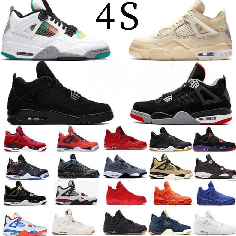 4 Retro 4s Aj 4 Men's Woman Sports Air Running Shoes Comfortable Basketball Sneakers Outdoor Basketball Shoes Aj 3 4 6 9 12