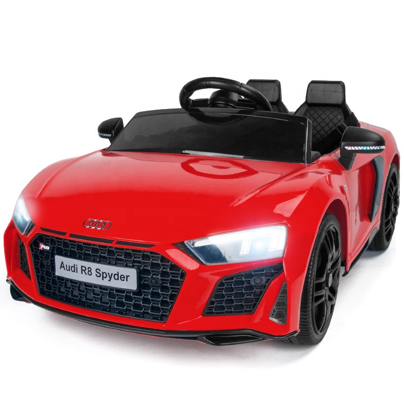 Officially Licensed Kids' 4 Wheels Car Spyder R8 Electric Scooter Ride On Car Toys For Children 