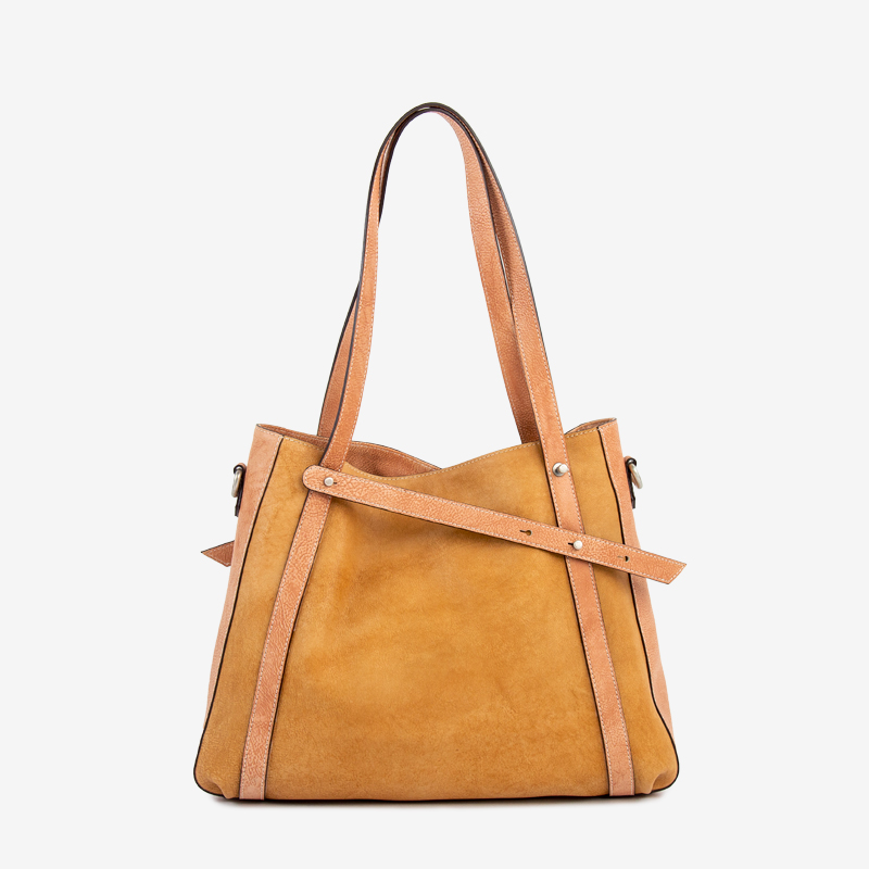 Fashion Vegetable Tanned Leather Women's Tote Bag 