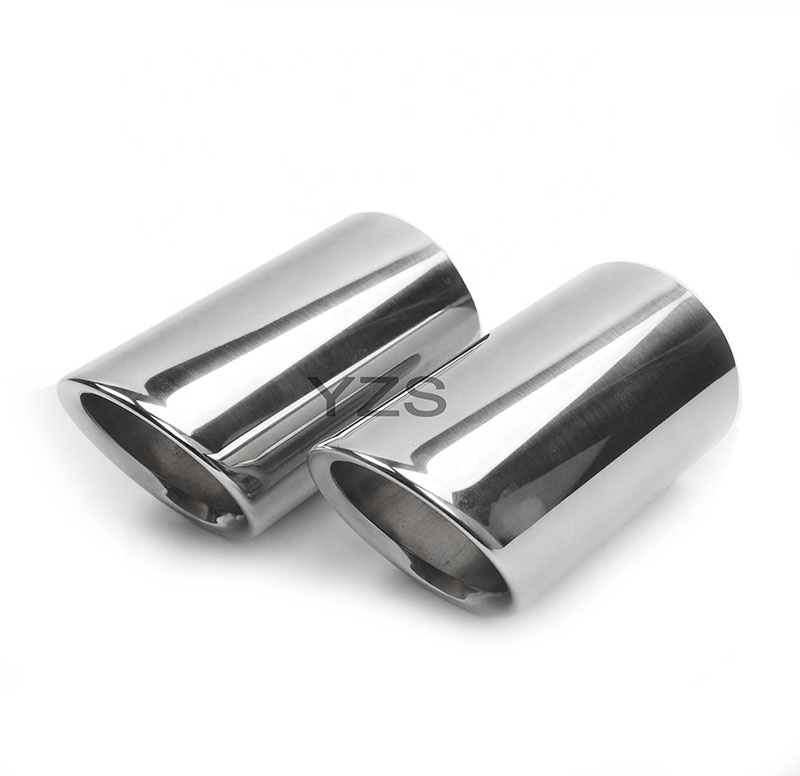 76mm 3 Inches Inlet T304 Stainless Steel Car Rear Tail Exhaust Tip Pipes Fit For Audi A3 8v 8p A4 B8 A1 Q5 A5 Vw Tiguan Passat 