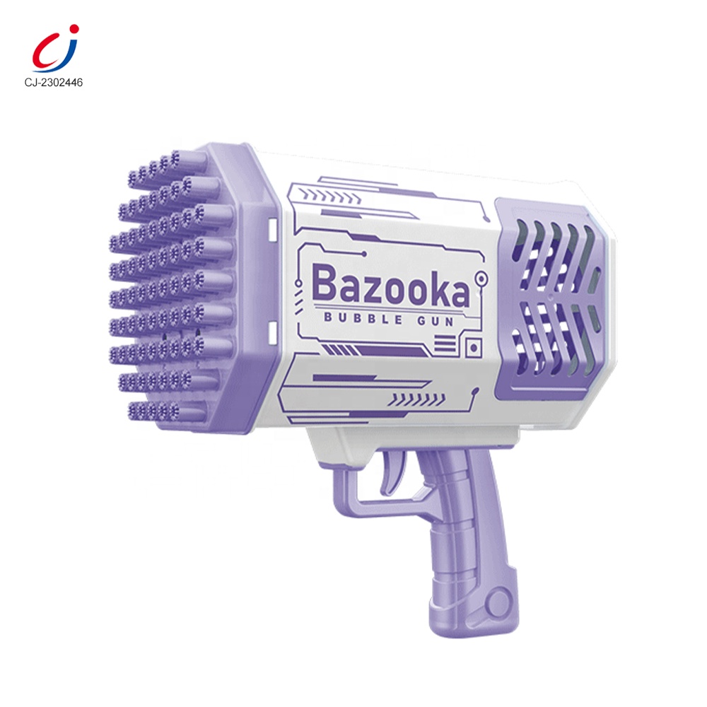 Soap Bubbles Machine Rocket Boom Bubble Toys 69 Hole Gatling Plastic 69 Holes Bazooka Bubble Gun Summer Toy 
