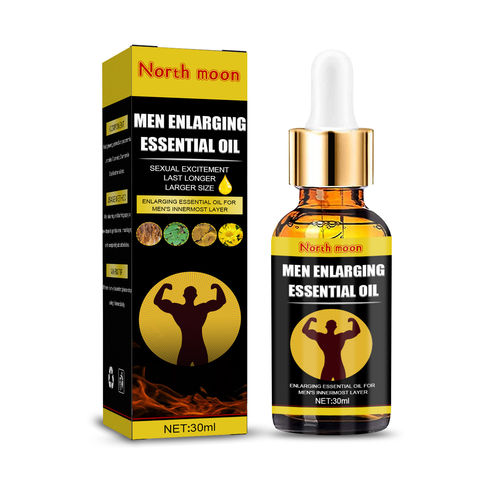 Oem Adult Products Men's Appealing Massage Essential Oil Persistent Sex Highlight Male Charm Body Care Essential Oil 
