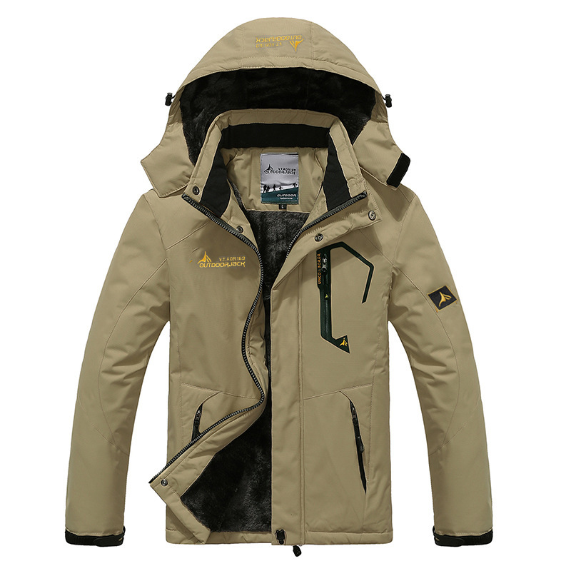 Outdoor Mountaineering Clothes For Lovers: Cold Proof Jacket,Plush And Thickened Men's Cotton Coat,Which Is Popular 