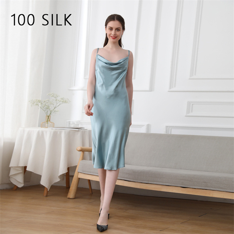 Wholesale Women's Camisole Nightgown Home Wear Sexy Silk Sleeping Dress Night Clothes 