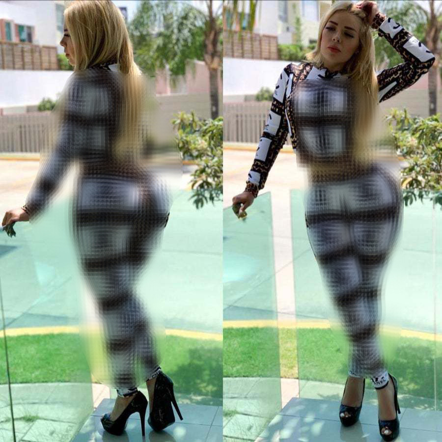 Dalesell Women's Fashion Printed Leisure Sports Suit Womens Luxury Clothing 2021 