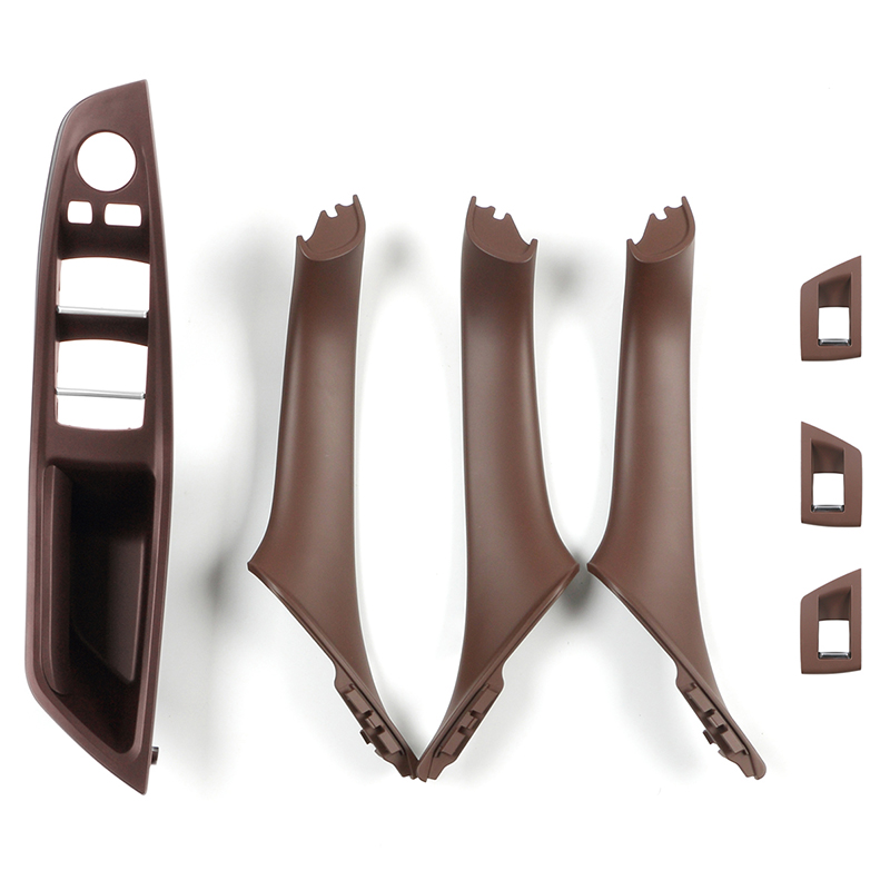 Car Interior Accessories Inner Door Handle Armrest Pull Cover 7 Piece Set For Bmw 5 Series Rhd F10 F11 520 I 51417261934 