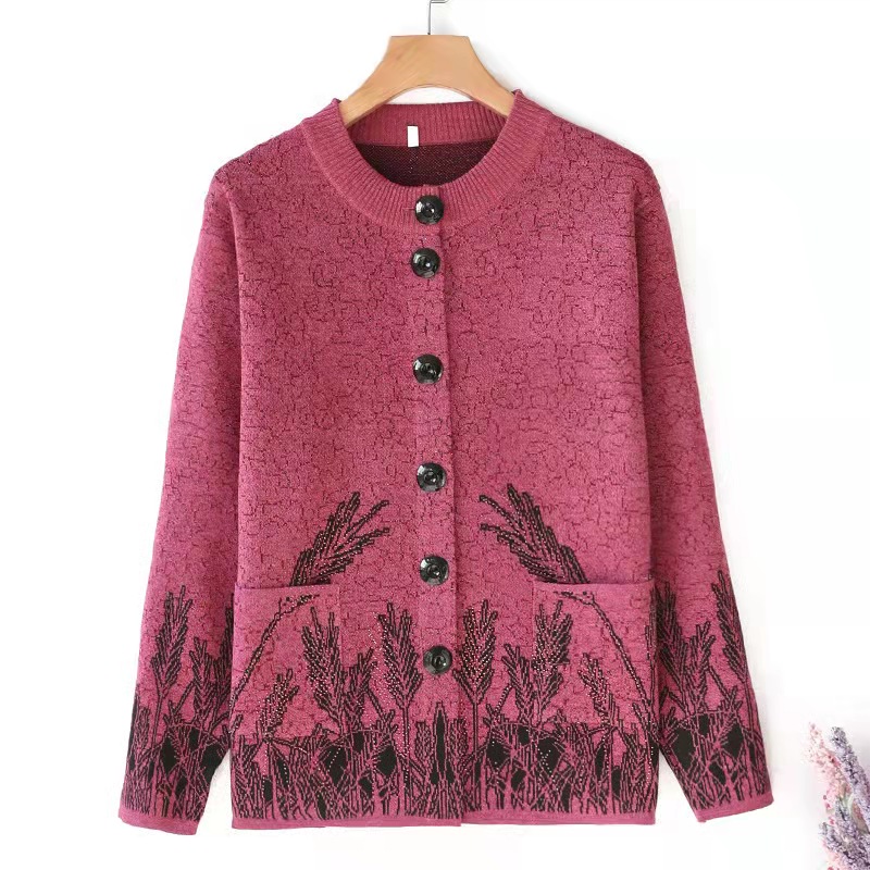 Acrylic Spring And Autumn Tops And Winter Loose Cardigans Custom Sweater Dress Coat 