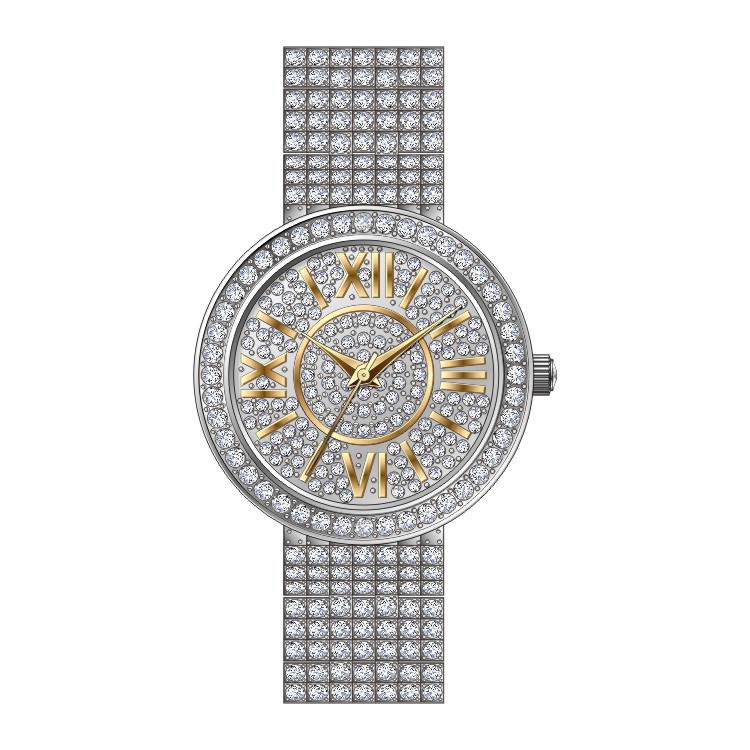 Bling Bling Full Diamonds Women's Wrist Watch Jewelry Watch 
