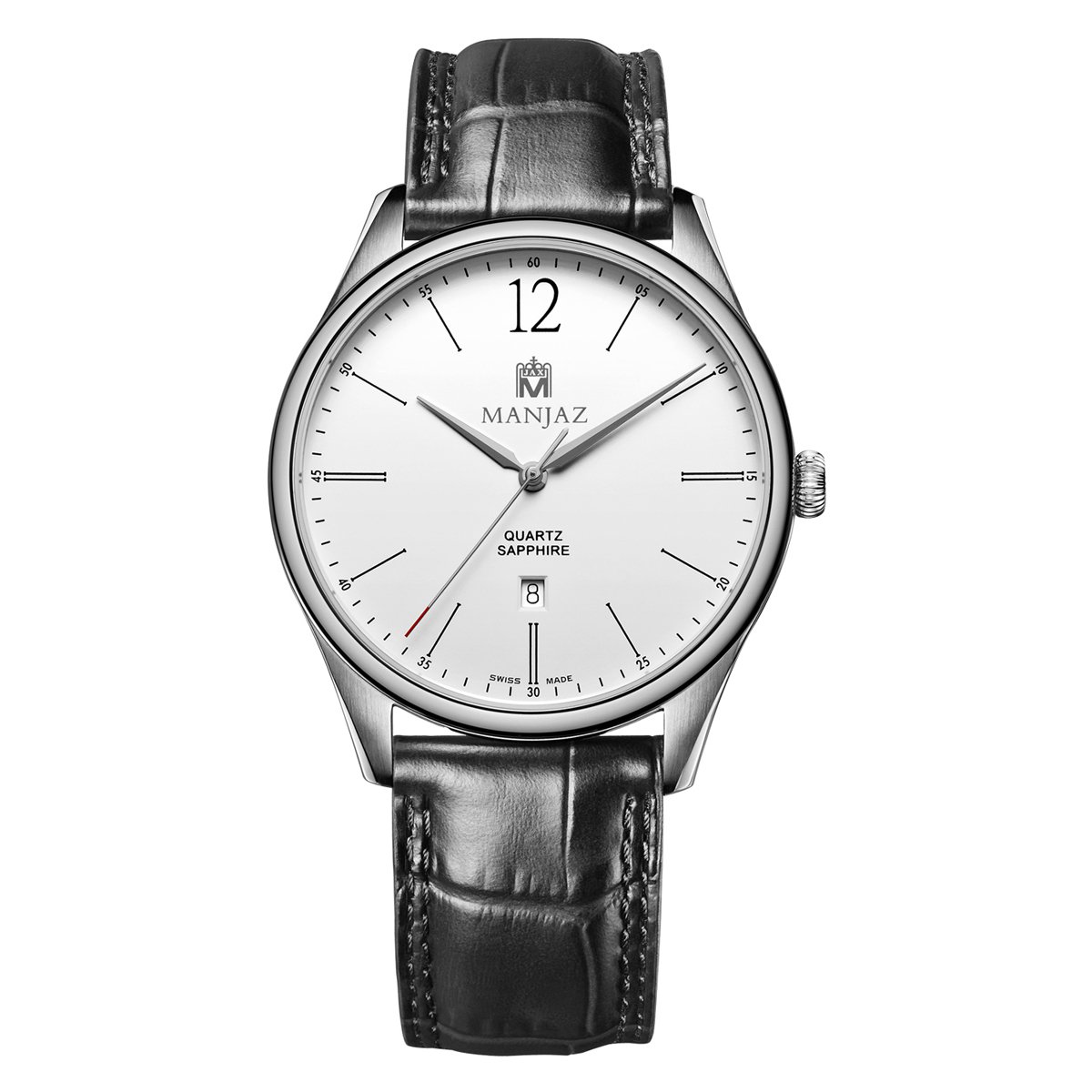 Manjaz Men's Master Watches New Trend Work Waterproof Leather Band Watches Men Wrist Quartz Watch 