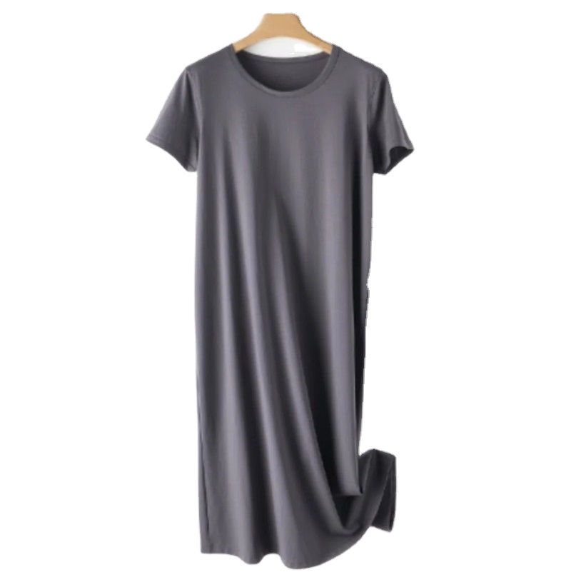 Customized Knitted Cotton Fabric Pure Color Women's Sleepwear Homewear High Quality Clothing Plus Size Women's Sleepwear 