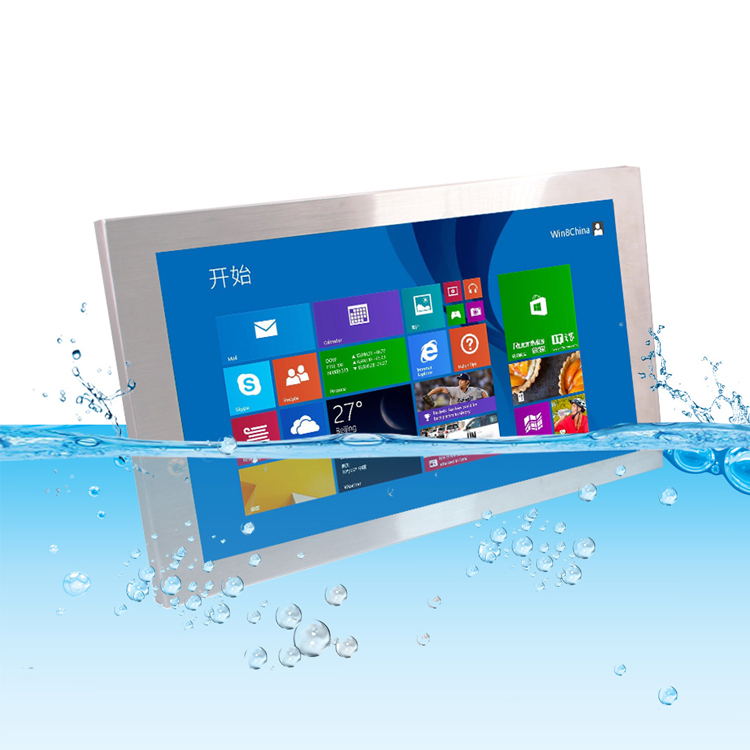 Industrial Fanless Computer Ip65 Capacitive Touch Screen 21.5 Inch Panel Pc With M12 Rs232 Usb Rj45