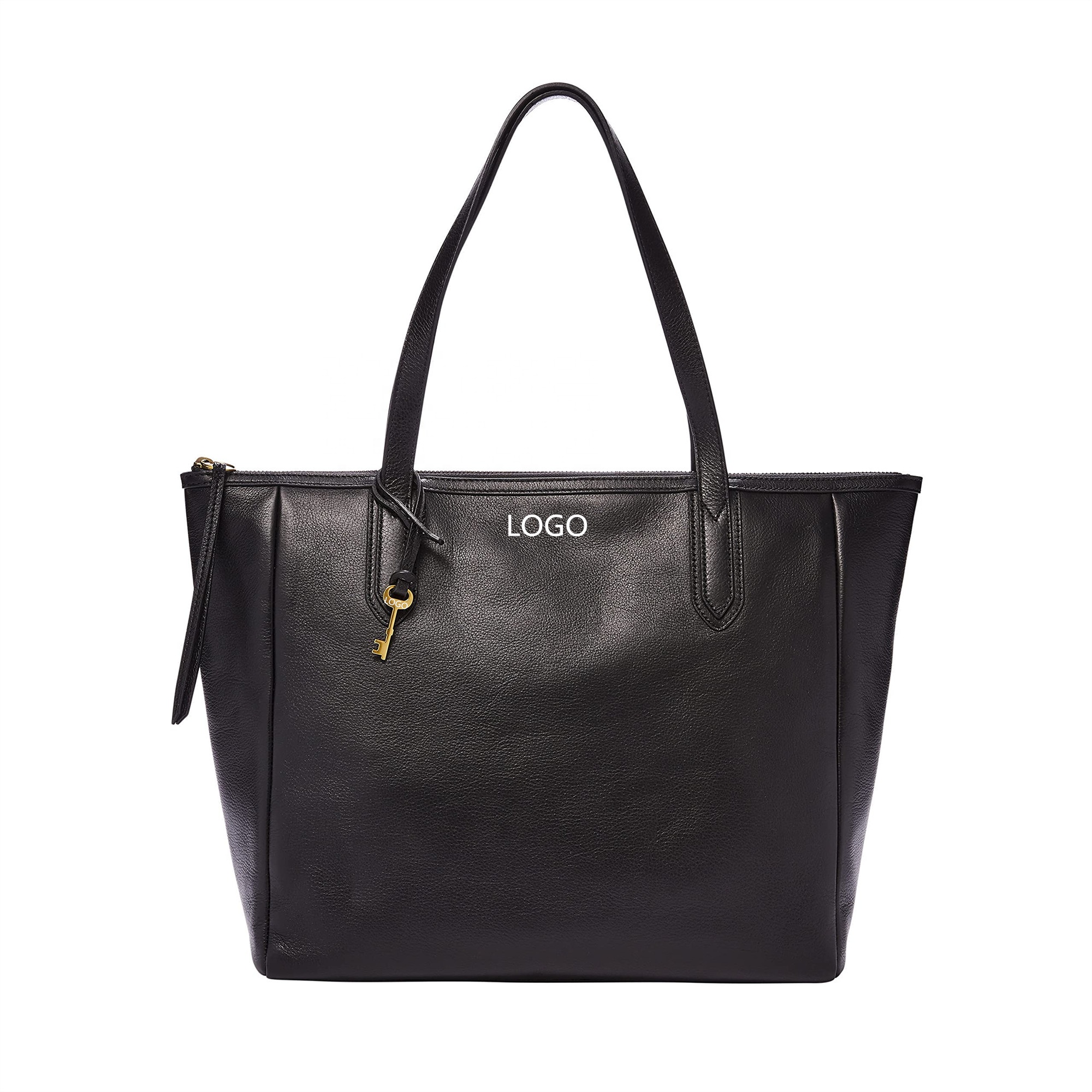 Cowhide Leather Totebag Factory Custom Logo Women Leather Bag Tote Bag Genuine Leather Handbag 