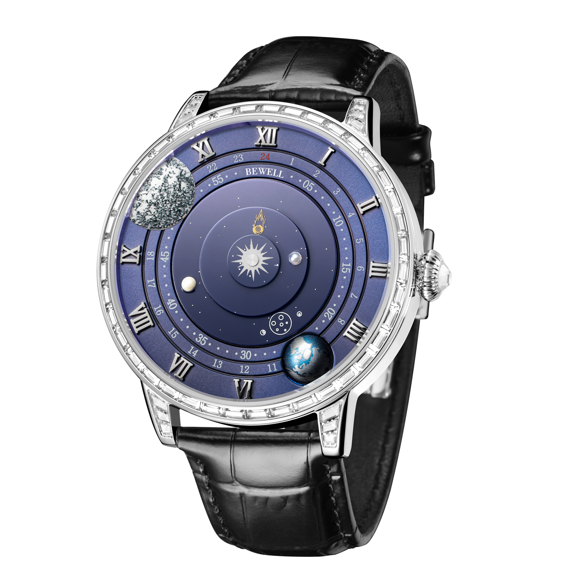 Stainless Steel Case Leather Watches New Fashion Mechanical Watch Luxury Citizen Wrist Watch 