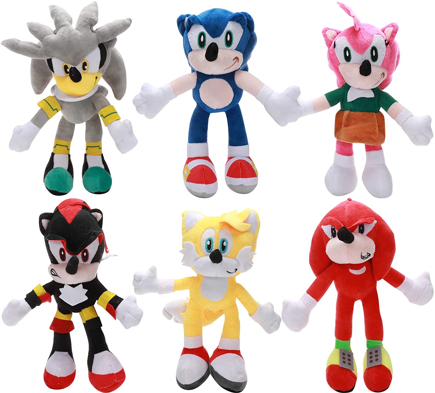 Huayi Sonic Stuffed Plushie Pendant Cartoon Hedgehog Plush Figure Doll Plush 11" Hedgehog Toy Sonic Plush Toys 