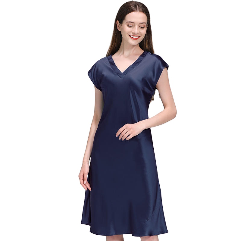 Manufacturer Sells High Quality 100% Silk Women's One-piece Pajamas At Low Prices 