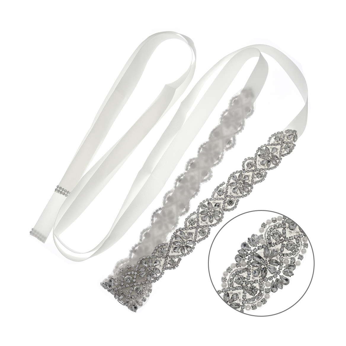 All-match Wedding Dress Waist Decorations Handmade Elegant Luxury Rhinestone Wedding Dress Waist Chain Decoration Bridal Belt