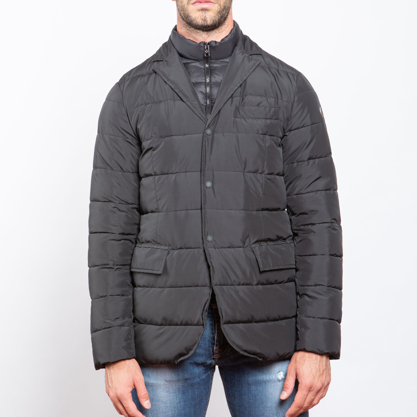 New Model Hot Selling Black Men's Outdoor Jackets With Zippers For Cold Winter 