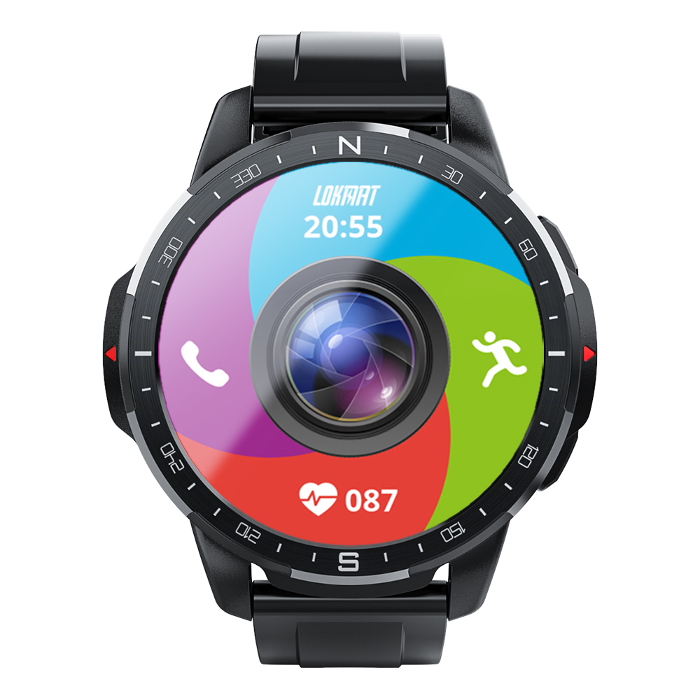 Lokmat Appllp 7 Smart Watch 4g Network Android 9.1 Dual System Wifi Gps Smartwatches Men Fitness Tracker Android Smart Watch 