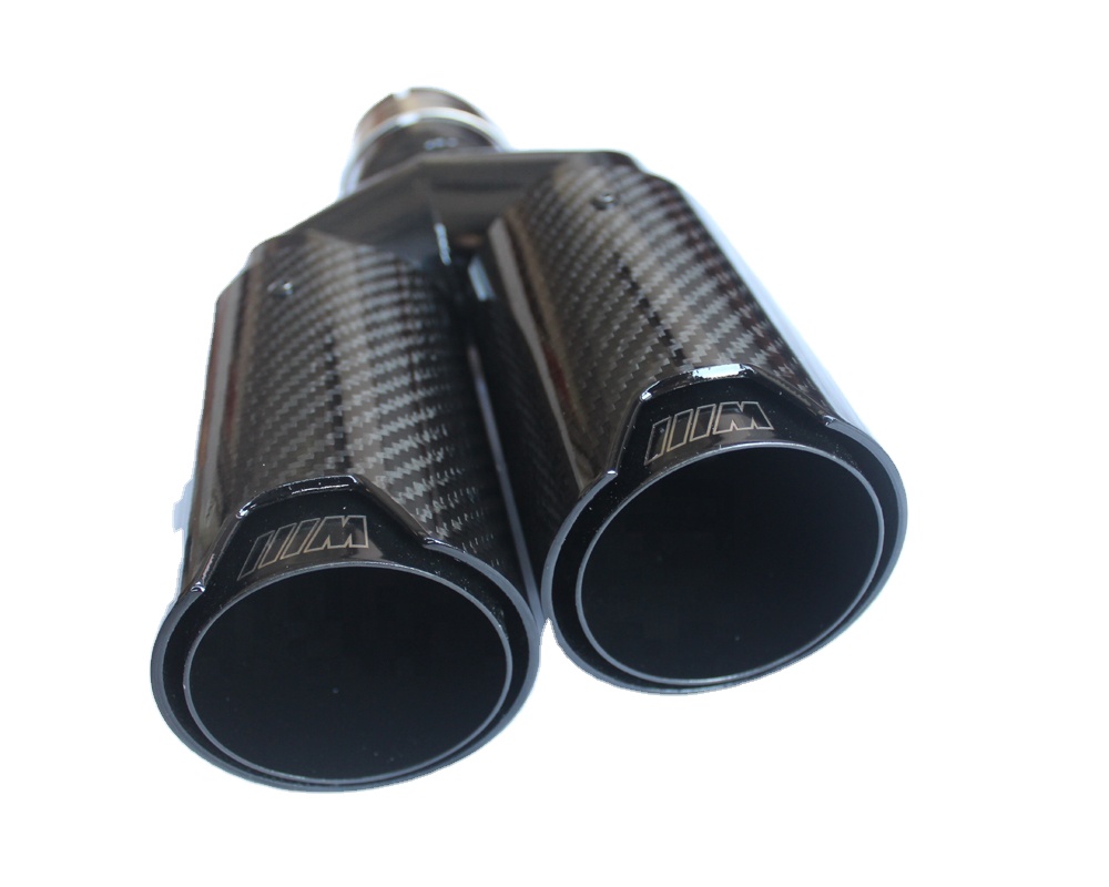 Carbon Fiber Exhaust Tip For Bmw Universal Exhaust H Type 2tips 