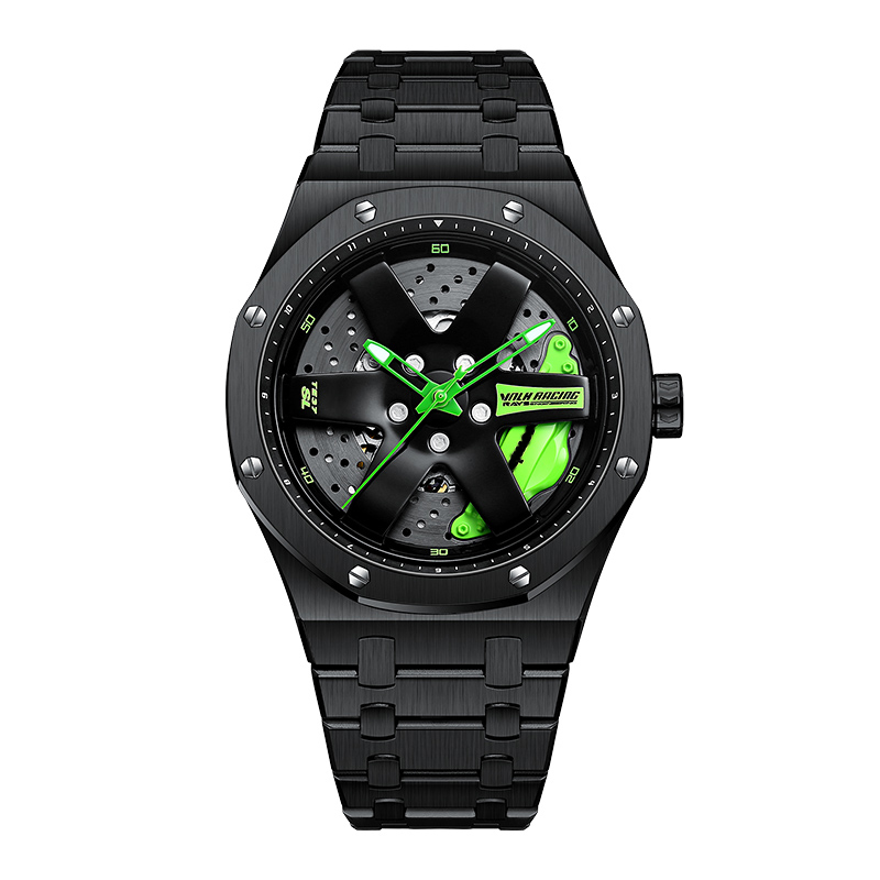 Svj Men's Watch Te37 Japan Imported Movement Wristwatches Wheel Hub Car Watch Waterproof Luminous High-quality Mechanical Watch 