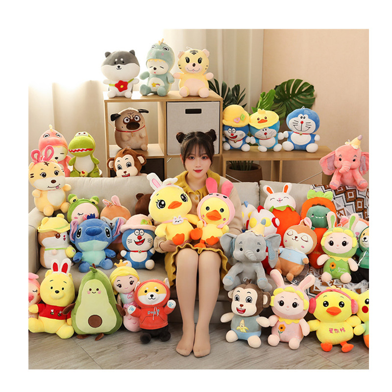 Factory Cheap Promotional Crane Machine 7" Plush Toys,Claw Machine Doll,Plush Stuffed Animal Toys For Crane Machine 