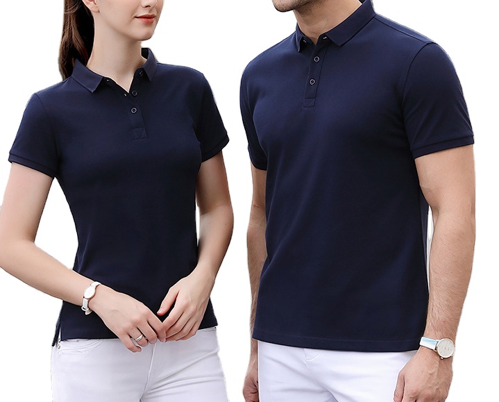 Polo T Shirt Blue Collar Solid Polo 100%cotton Short 100% Cotton Short Sleeve Shorts Men's Polo Shirts 
