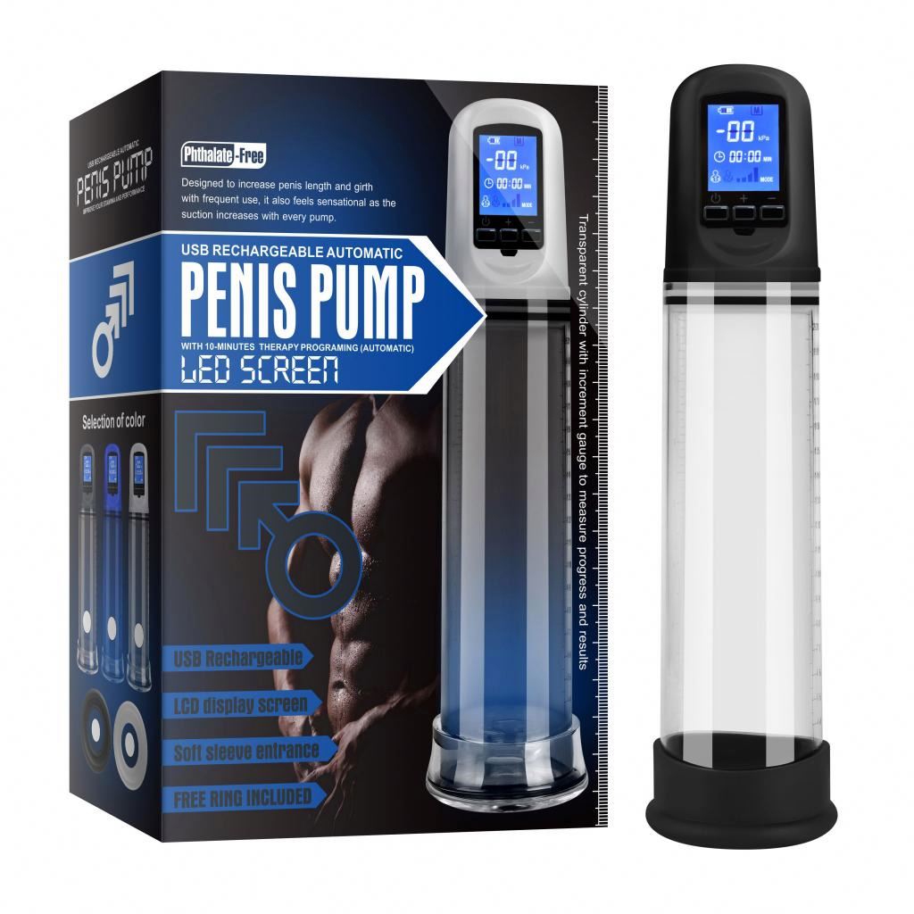 Lcd Automatic Pro Penis Enlargement Device Sex Machine Enhancer Penis Pump Vacuum Sex Toys For Men 