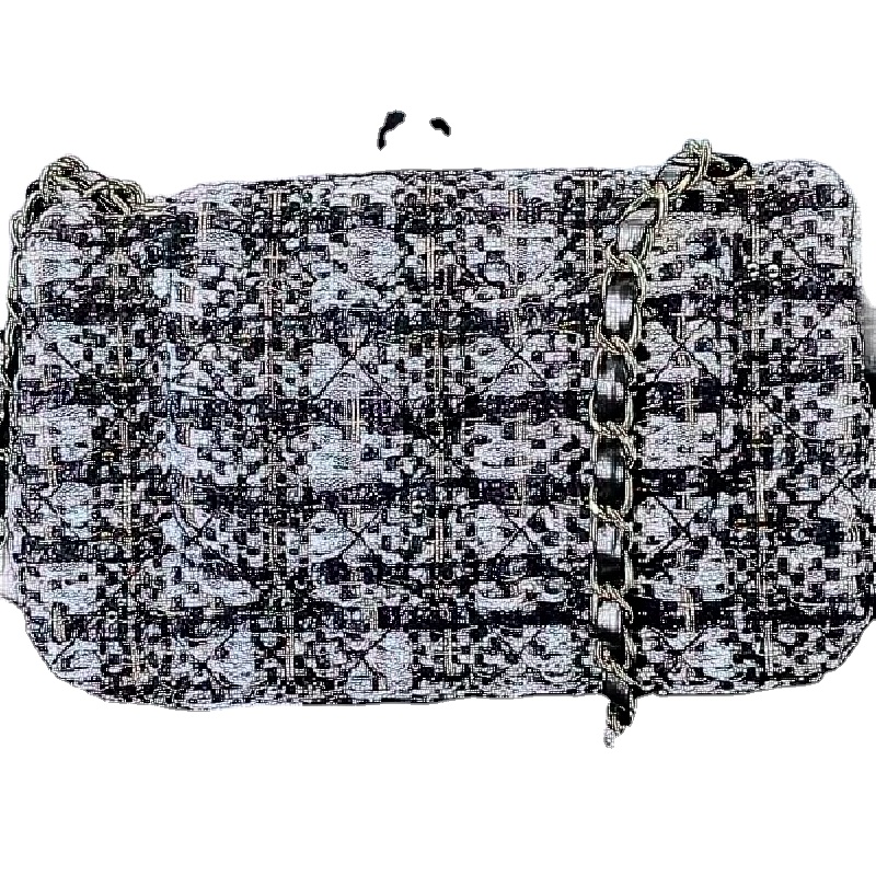 Thick Weave Luxury Women Handbags Small Size Mini Square Shoulder Chain Strap Lady Flap Bag Top Quality 20*12*6cm 