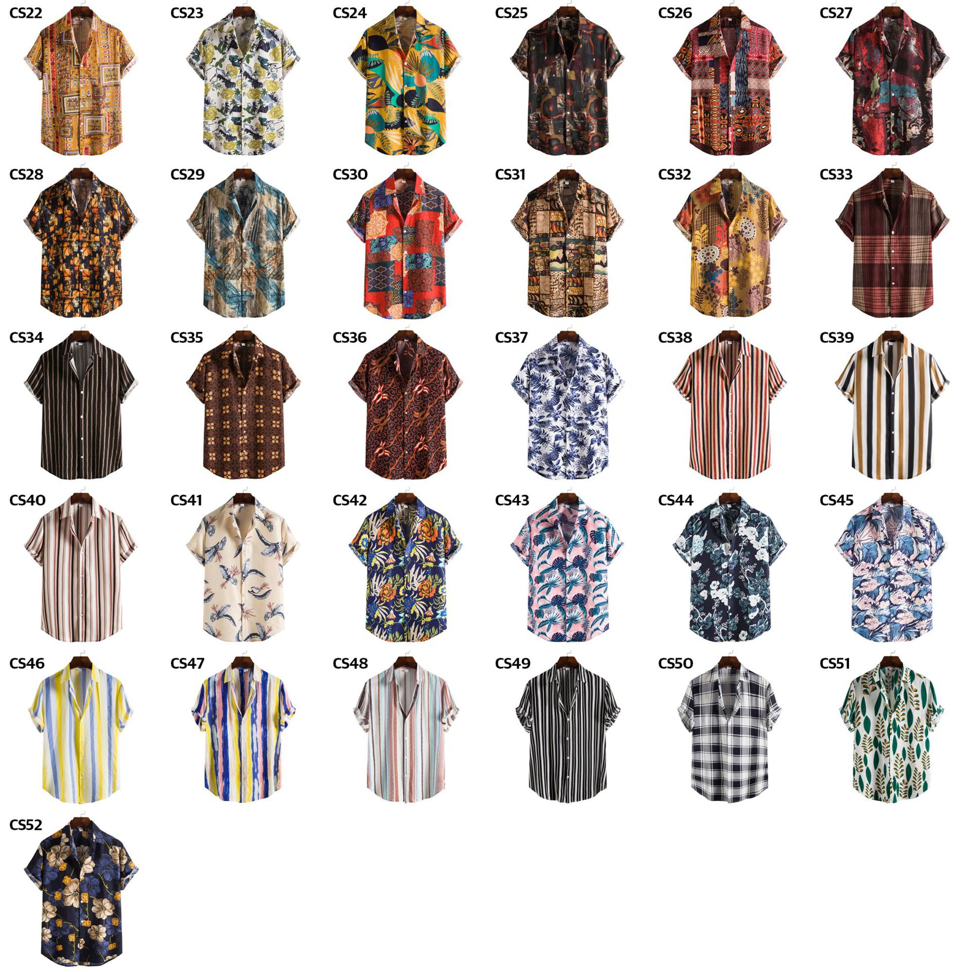 Men's Hawaiian Beach Button Up Shirt Mens Beach Print Beach Shirt Hawaii Custom Shirt 