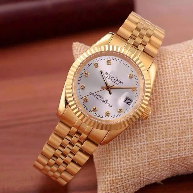 3a High Grade All Steel Machinery Business Watch Mens Automatic Watch 