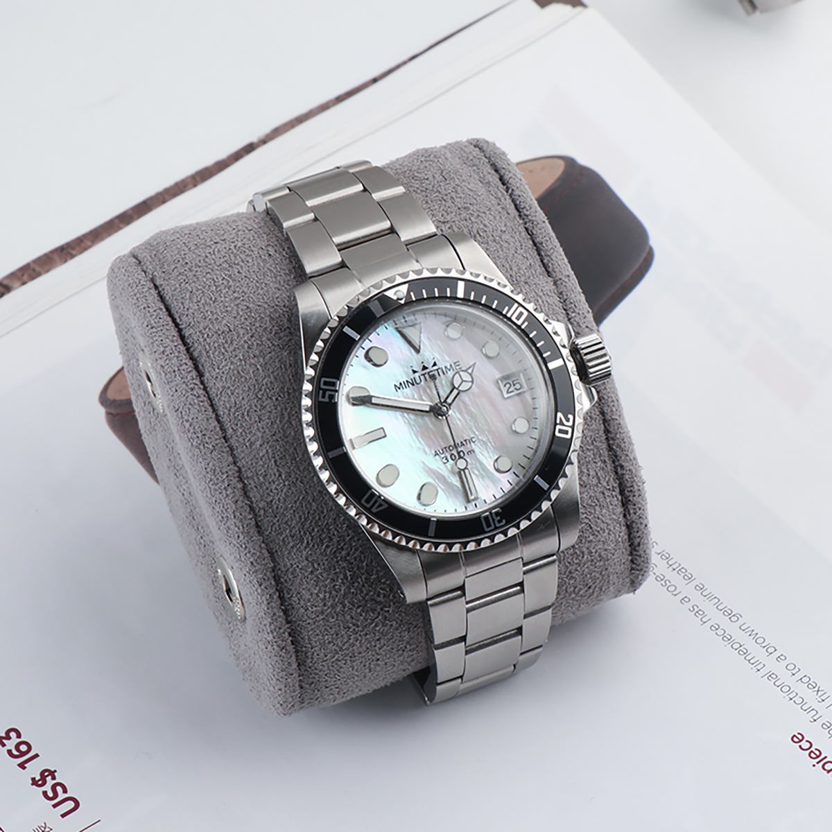 Minutetime New Luxury Men's Wristwatch Waterproof Business Luminous Mens Watches Stainless Steel Automatic Mechanical Male Watch 