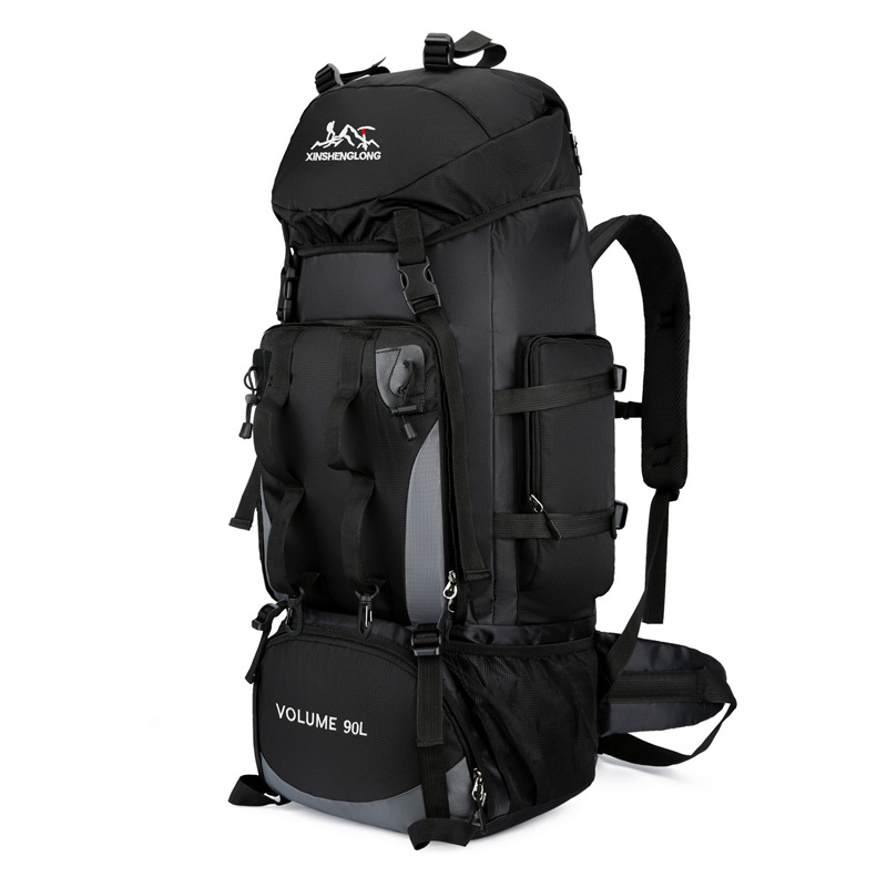 Unisex Lightweight Duffel Bag 90L Large Capacity Waterproof for Outdoor Hiking and Mountaineering