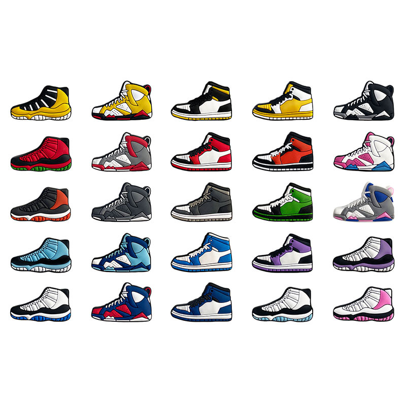 Aj Diy Hot Sale Pvc Shoe Decorations Custom Shoe Charms Croc Charms Wholesale Croc Shoe 
