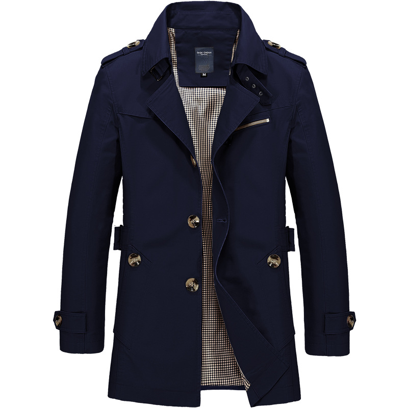 2023 Men Long Sleeve Trench Coat Jacket,Suitable For Men's Fashion Casual Winter Men Coat 