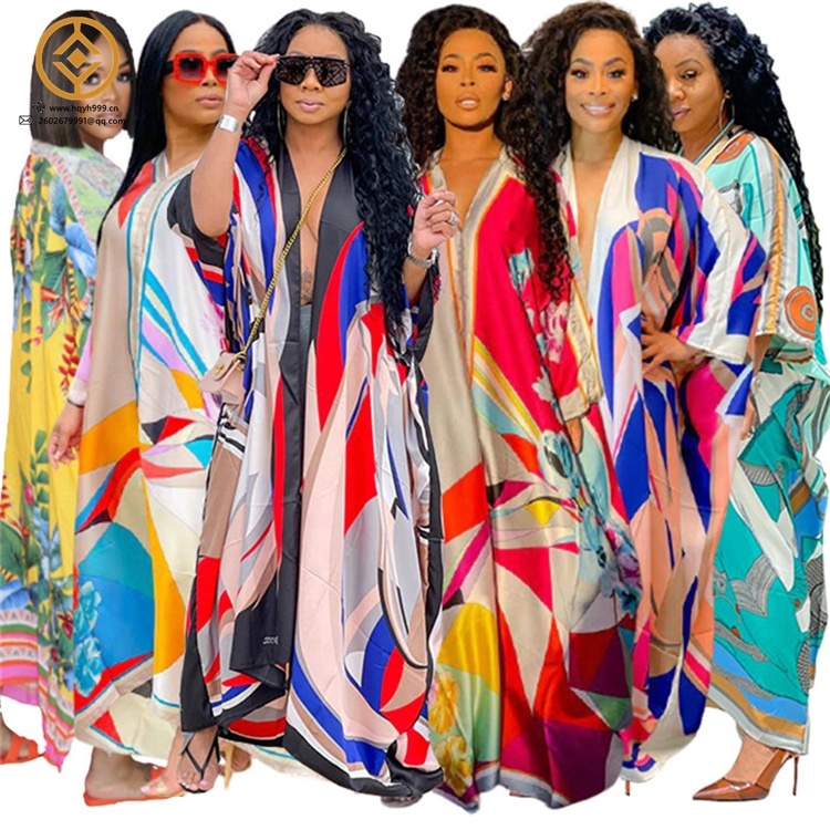 Jersey Short Set Women Long Sleeve Maxi Vacation Dress Fashion Woman Jumpsuit African Clothing Women's Clothing 