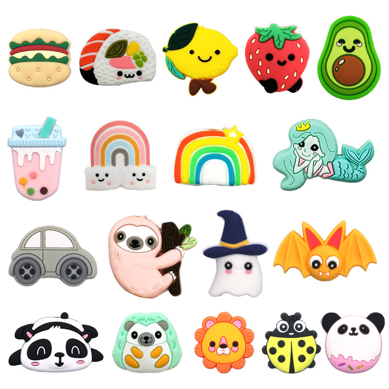 Factory Custom Wholesale Soft Bpa Free Silicone Baby Teether Beads Toy 