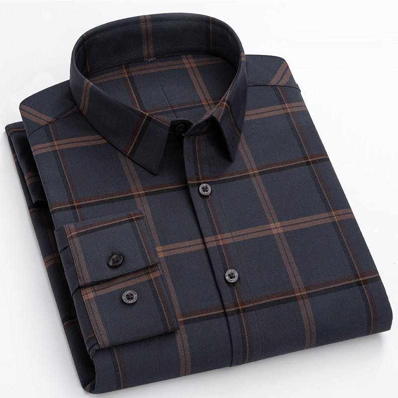 Hot Sale New Style Plus Size Customized Premium Cotton Long Sleeve Slim Fit Casual Dress Shirt For Men 